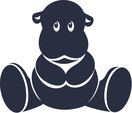 plush sad hippo